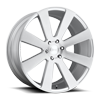 24" DUB 8 BALL S-213 SILVER BRUSHED 24X10 6X139.7 +30 GMC YUKON DENALI SIERRA