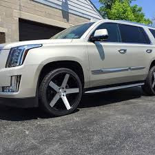 24" DUB WHEELS & TIRES BALLER S217 FITS 2007 - 2017 ESCALADE TAHOE SILVERADO