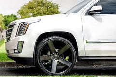 24" DUB BALLER S116 BLACK WHEELS & TIRES FITS 2007-2017 TAHOE ESCALADE AVALANCHE