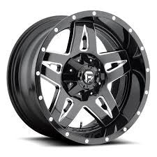 FUEL FULL BLOWN 20X12 GLOSS BLACK & MILLED $325