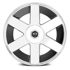 24" DUB BALLER SIX s232 CHROME WHEELS AND TIRES Fits CHEVY, GMC, CADILLAC and FORD